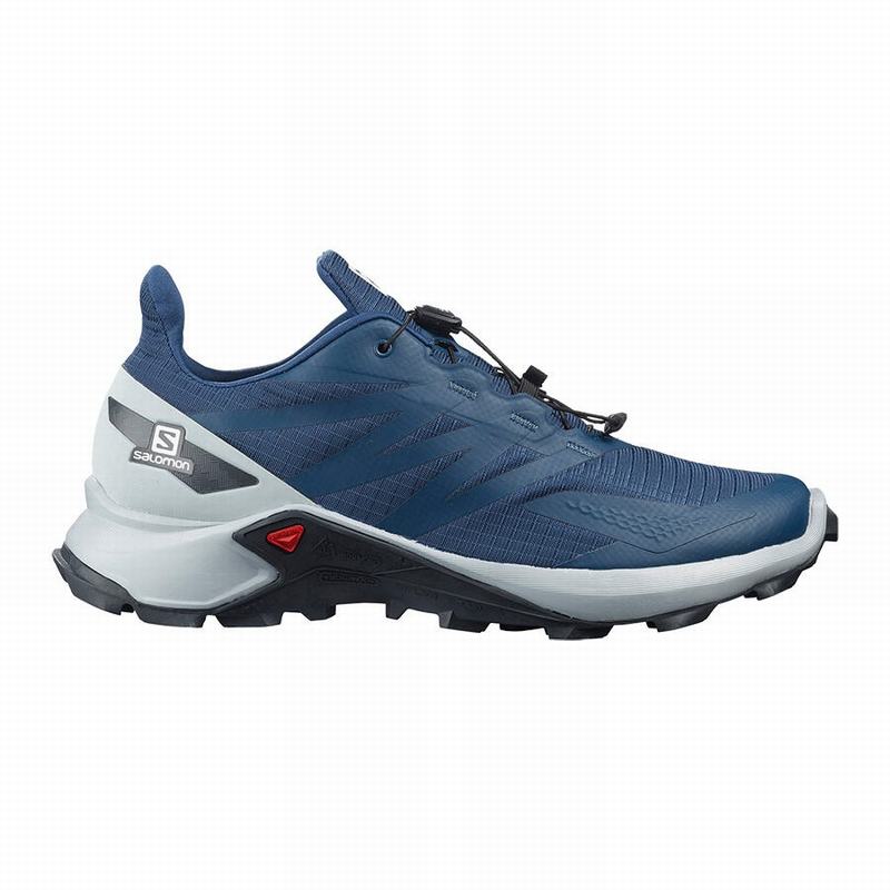 SALOMON SUPERCROSS BLAST Philippines - Men's Trail Running Shoes - Navy/Blue | 206574-TRN